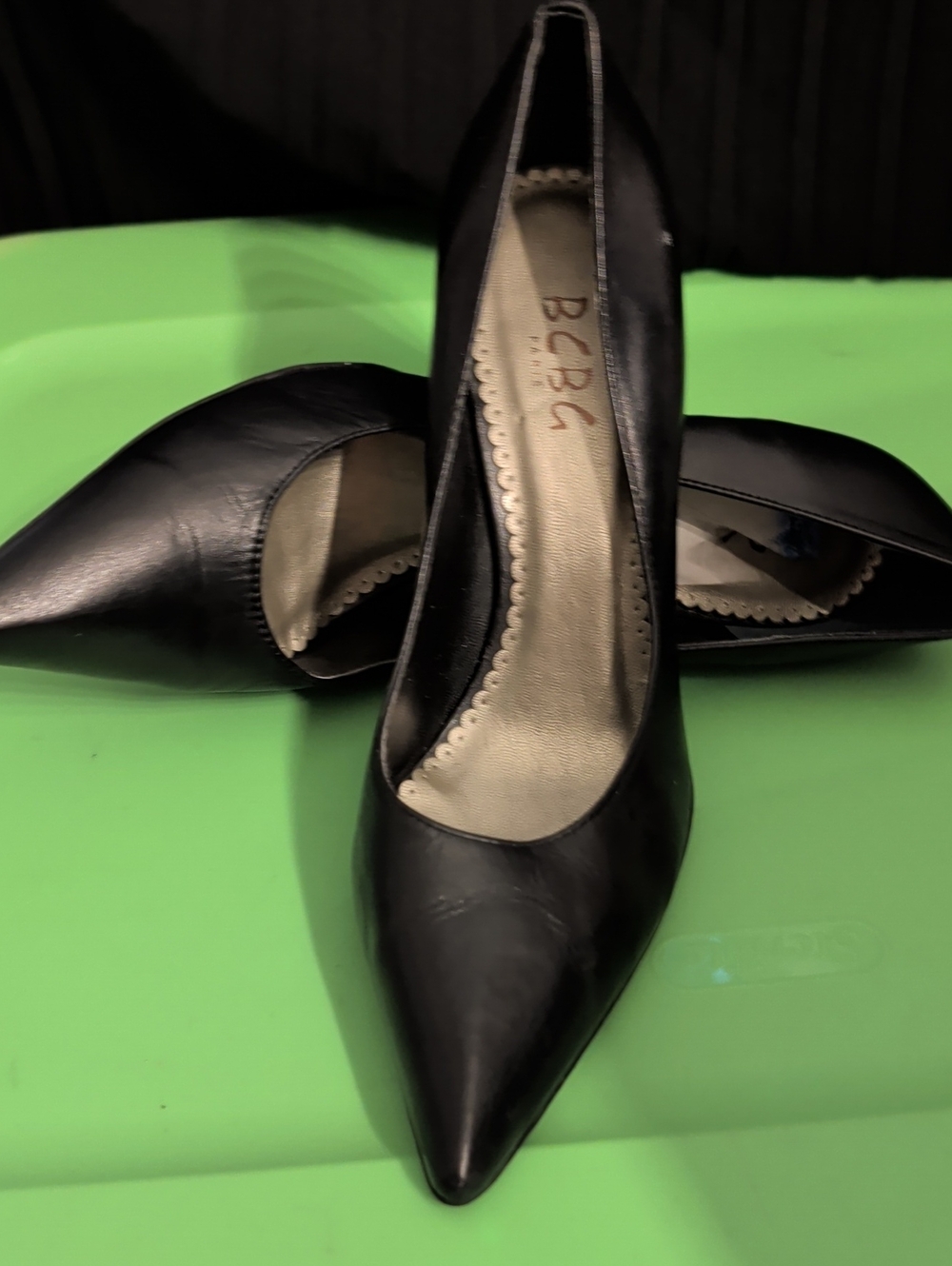 BCBG Black Pointed-Toe Stiletto Pumps
